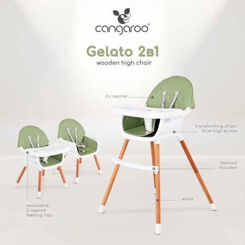 Moni Gelato fa etetőszék 2in1 menta