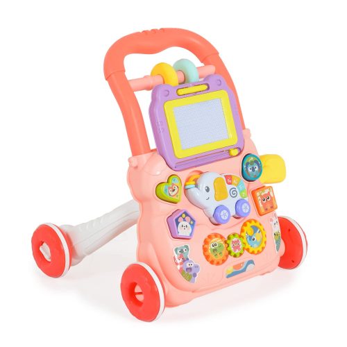 Moni Music walker járássegítő elefántos pink