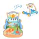 Moni Music walker 2in1 járássegítő+játszószőnyeg kék