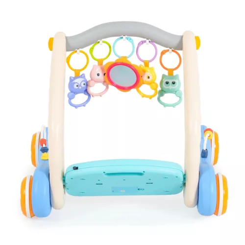 MONI MUSIC WALKER 2in1 járássegítő+játszószőnyeg KÉK