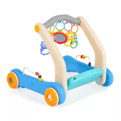 MONI MUSIC WALKER 2in1 járássegítő+játszószőnyeg KÉK