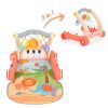 Moni Music walker 2in1 járássegítő+játszószőnyeg pink