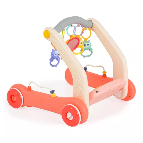 Moni Moni music walker 2in1 járássegítő+játszószőnyeg pink