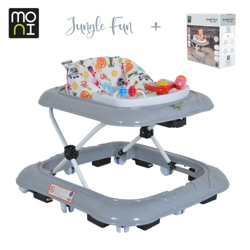 Moni Jungle fun+ bébikomp, színes dobozban szürke