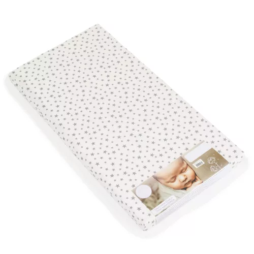 Moni Classico szivacsmatrac 9cm 120x60cm textil huzat fehér csillagos
