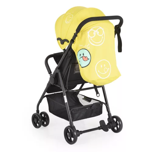 Moni Moni capri babakocsi nyári dupla első kerék sárga