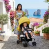MONI Capri babakocsi nyári dupla első kerék pink