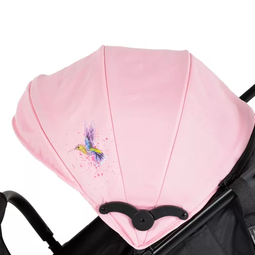 Moni Moni colibri babakocsi lapra elöl szimpla kerék pink