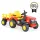 MONI BO Rancher elektromos traktor utánfutóval piros/sárga
