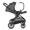 Moni Iclick babakocsi 2in1 szett 22kg, aluminium váz, fordítható ülés, autom. csukható szürke