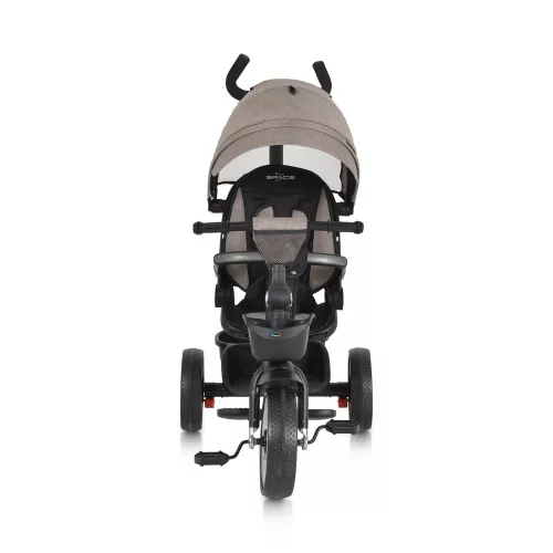 Moni Space tricikli szülőkaros, 360 fokban forgatható bézs