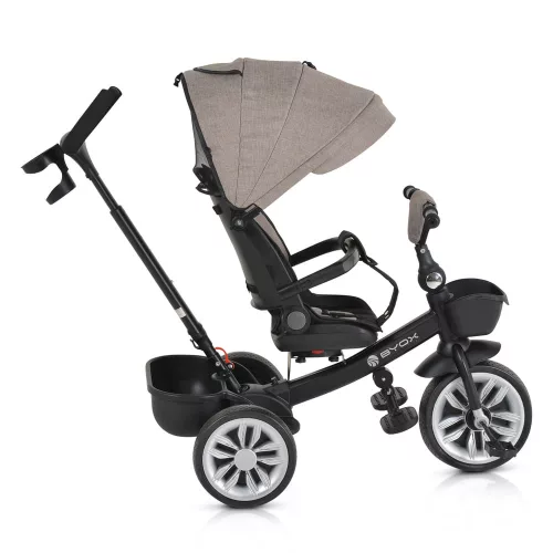 Moni Space tricikli szülőkaros, 360 fokban forgatható bézs