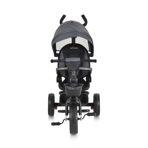 Moni Space tricikli szülőkaros, 360 fokban forgatható szürke