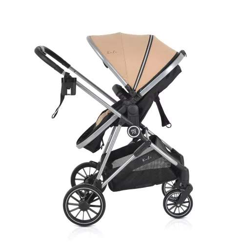 Moni Kali babakocsi 2in1 lapra csukható, megfordítható+táska bézs