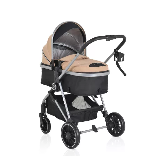 Moni Kali babakocsi 2in1 lapra csukható, megfordítható+táska bézs