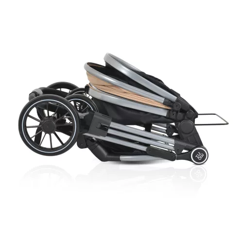 Moni Kali babakocsi 2in1 lapra csukható, megfordítható+táska bézs