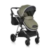 Moni Kali babakocsi 2in1 lapra csukható, megfordítható+táska oliva zöld