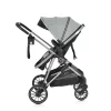 Moni Kali babakocsi 2in1 lapra csukható, megfordítható+táska szürke