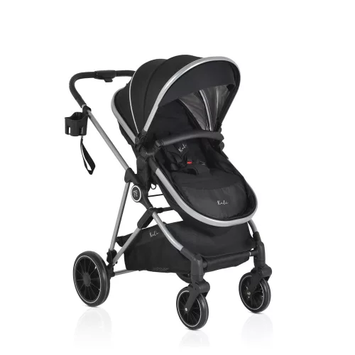 Moni Kali babakocsi 2in1 lapra csukható, megfordítható+táska fekete