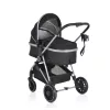 Moni Kali babakocsi 2in1 lapra csukható, megfordítható+táska fekete