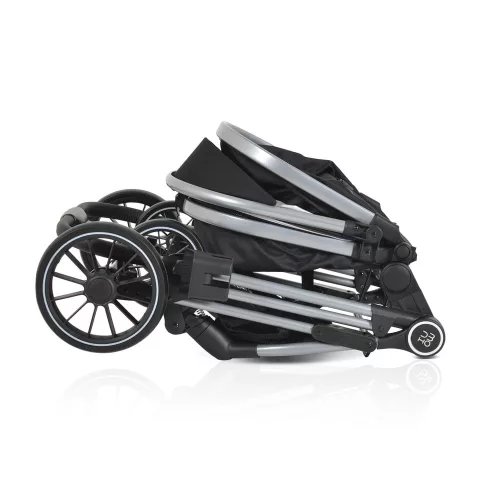 Moni Kali babakocsi 2in1 lapra csukható, megfordítható+táska fekete