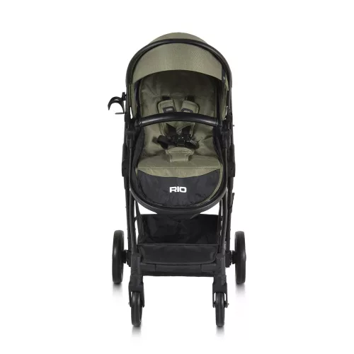 Moni Rio babakocsi 2in1 lapra csukható 22 kg zöld