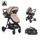 Moni RIO babakocsi 2in1 lapra csukható 22 kg BÉZS/KHAKI