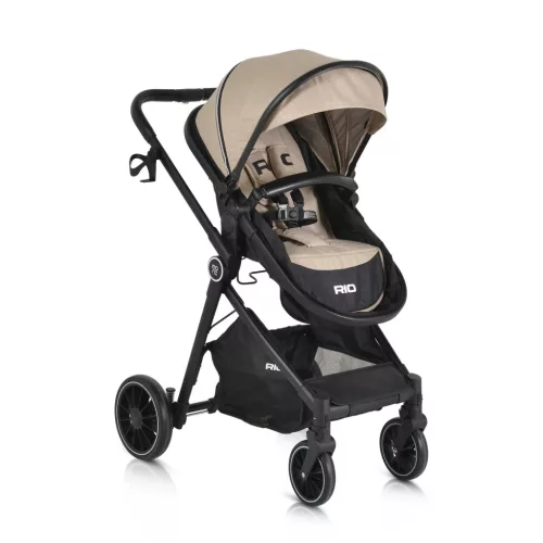 Moni RIO babakocsi 2in1 lapra csukható 22 kg BÉZS/KHAKI