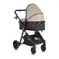 Moni RIO babakocsi 2in1 lapra csukható 22 kg BÉZS/KHAKI