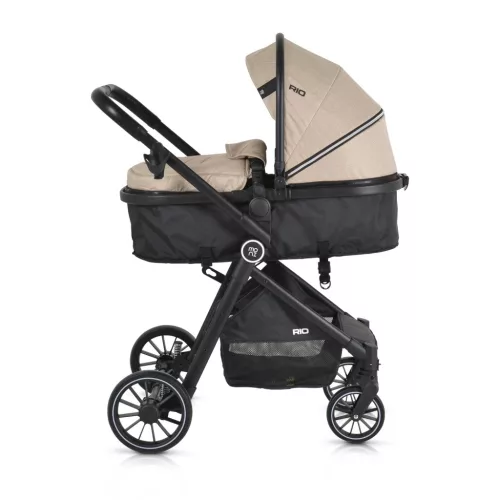 Moni RIO babakocsi 2in1 lapra csukható 22 kg BÉZS/KHAKI