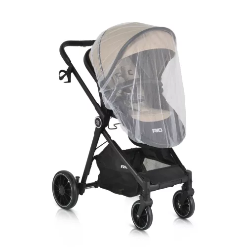 Moni RIO babakocsi 2in1 lapra csukható 22 kg BÉZS/KHAKI