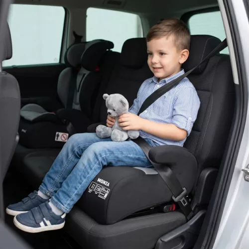 Moni MONZA ülésmagasító isofix I-SIZE 125-150cm FEKETE