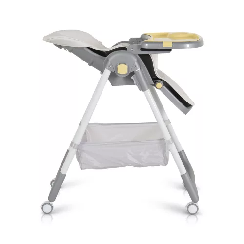 Moni Raffy etetőszék, könnyű, kompakt, multifunkciós, macis mintával sárga