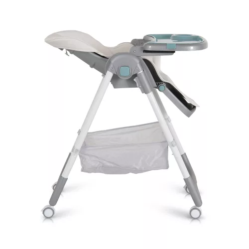 Moni Raffy etetőszék, könnyű, kompakt, multifunkciós, macis mintával menta