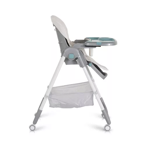 Moni Raffy etetőszék, könnyű, kompakt, multifunkciós, macis mintával menta