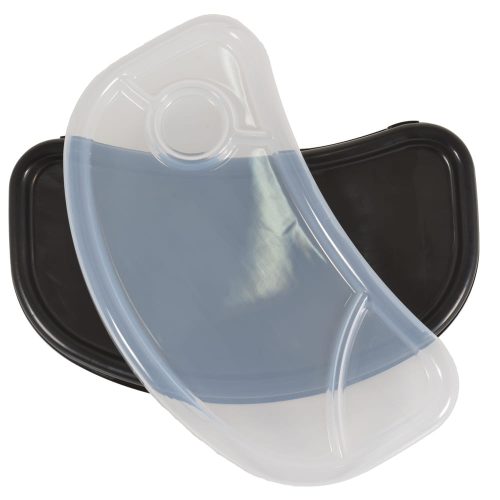 Moni Neron etetőszék multifunkciós, fekete vázzal szürke