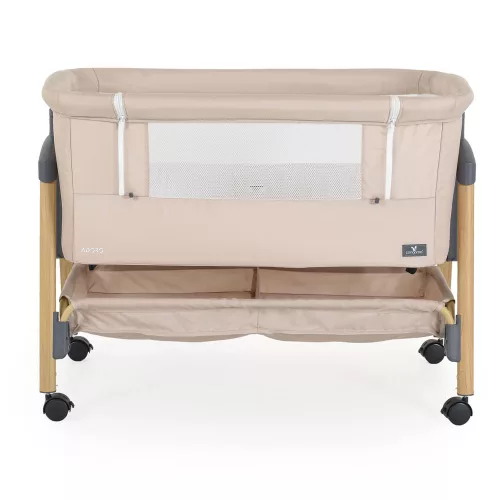 Moni Adoro babaöböl szúnyoghálóval, 7 poz. dönthető, kerekes,+tároló bézs/kh