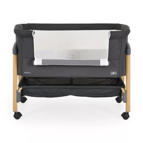 Moni Adoro babaöböl szúnyoghálóval, 7 poz. dönthető, kerekes,+tároló fekete