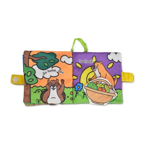 Moni Bébijáték kiskönyv montessori mormotával zöld