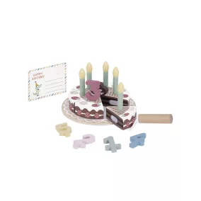   Moni Tooky toy fajáték szülinapi torta szett pasztel színű
