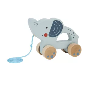 Moni Tooky toy fa húzható elefánt pasztel szín