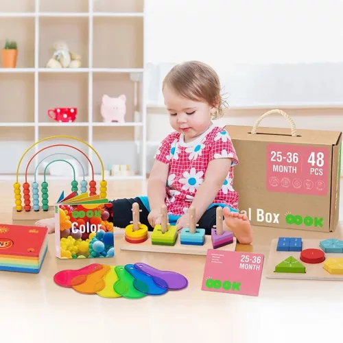 Moni TOOKY Toy Montessori oktató Box TK754