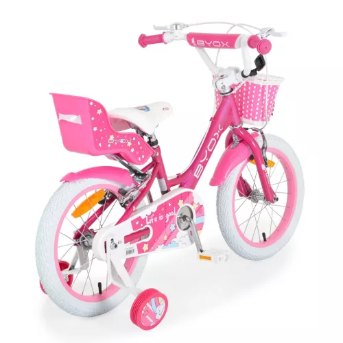 Moni BYOX CUPCAKE gyerek lány kerékpár 16-os méret PINK