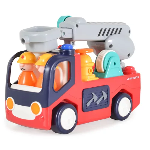 Moni Hola tűzoltó autó hangokkal, fényekkel piros