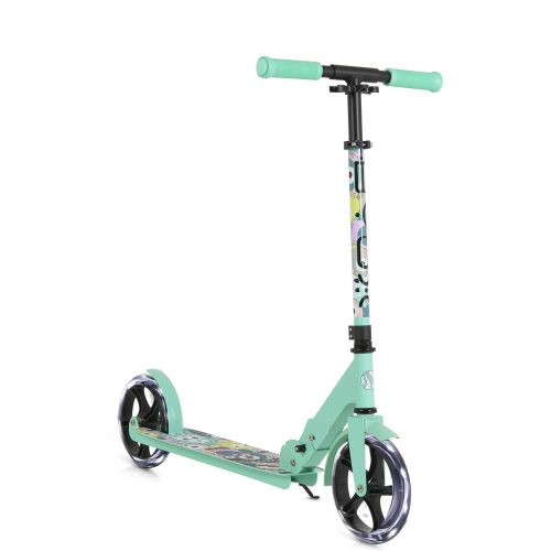 Moni Monster roller 2 nagy kerekű, acélváz, 100 kg, 84-97cm-ig állítható zöld