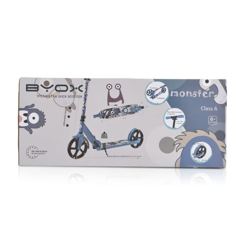 Moni Monster roller 2 nagy kerekű, acélváz, 100 kg, 84-97cm-ig állítható kék