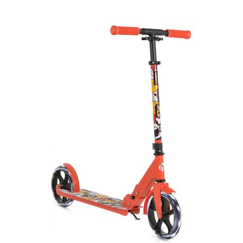 Moni Monster roller 2 nagy kerekű, acélváz, 100 kg, 84-97cm-ig állítható piros