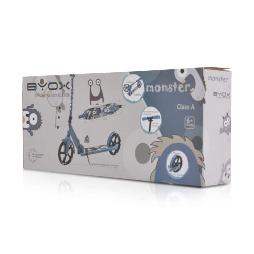 Moni Monster roller 2 nagy kerekű, acélváz, 100 kg, 84-97cm-ig állítható piros