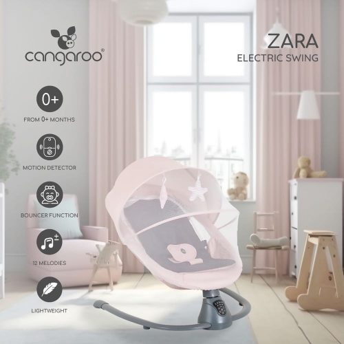 Moni Zara elektromos hinta oldalra ringató mozgással pink