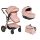 Moni Polly 2in1 babakocsi szett:sport+mózes pink 108614